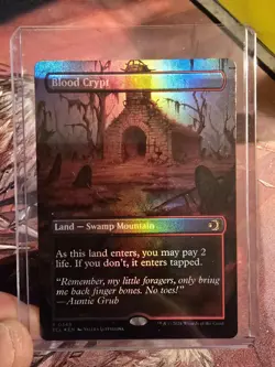 MTG Blood Crypt (Borderless) Lorwyn Eclipsed Foil ECL 0349 NM - Image 1