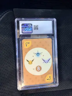 2019 POKEMON PLAYING CARDS KOREAN POINT SALAD - EEVEE ED JOLTEON CGC 8.5 - Image 2