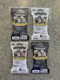 4 Sealed Pokemon Black & White Legendary Treasures Blister Packs - Art Set - Image 2