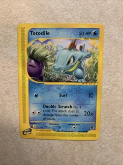 Pokemon TCG - Totodile Expedition 134/165 Common WOTC E-reader Vintage 2002 - Image 1