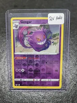 2020 Pokemon Sword & Shield Base Set Gengar Holo #085 - Image 1