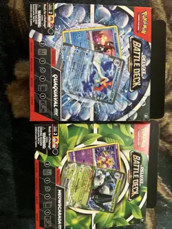 NIB-Meowscarada and Quaquaval ex Deluxe Battle Deck Set of 4-Pokemon TCG - Image 3