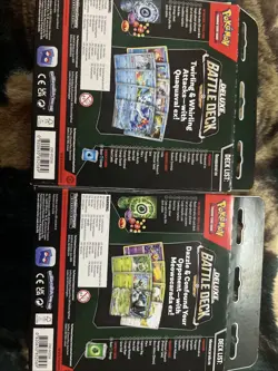 NIB-Meowscarada and Quaquaval ex Deluxe Battle Deck Set of 4-Pokemon TCG - Image 4