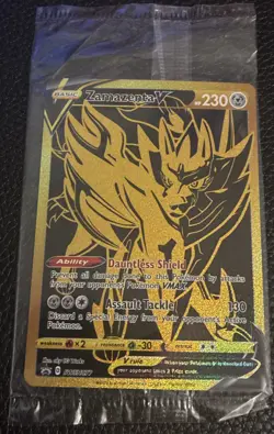 Zamazenta V SWSH077 Black Star SWSH Promo Pokemon TCG NM Sealed - Image 1