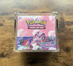 Pokemon TCG Fusion Strike Booster Box Sealed Sword & Shield SWSH Acrylic Case - Image 1