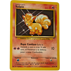 Pokemon Vulpix Base Set BS 68/102 Spanish Language Common Fire Basic Fox - Image 1