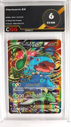 Carte pokemon Florizarre EX FRANCAIS CGG 6 XY Black Star Promos XY123 23040213 - Image 1