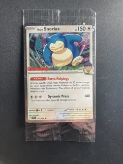 Pokemon Sealed Hop's Snorlax Gamestop Exclusive Stamped Promo JTG 117/159 - Image 1