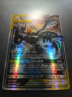 Pokemon Pikachu and Zekrom GX SM168 Black Star Promo TCG - Image 1