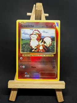 GROWLITHE 17/108 COMMON EVOLUTIONS POKEMON REVERSE HOLO NM - Image 1