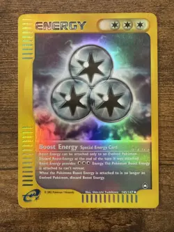 Pokemon TCG - Aquapolis - Boost Energy Reverse Holo 145/147 NM - Image 1