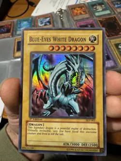 Yu-Gi-Oh! Blue-Eyes White Dragon SKE-001 1st Edition LP - Image 1