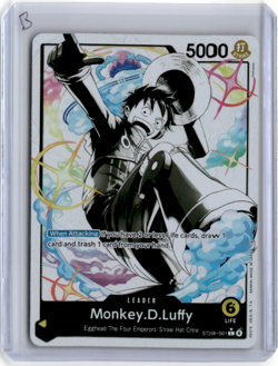 One Piece Monkey. D. Luffy ST29-001 (ALT ART) Leader Card Egghead English - B - Image 1