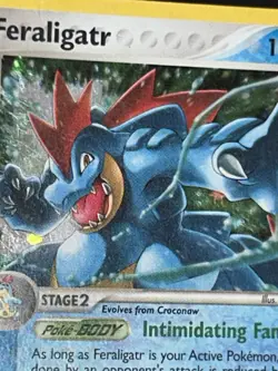 This is a Feraligatr Pokemon trading card from the 2005 Unseen Forces set - Image 4