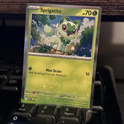 Sprigatito SVP001 Scarlet & Violet Holo Rare Promo Pokemon Card - Image 1
