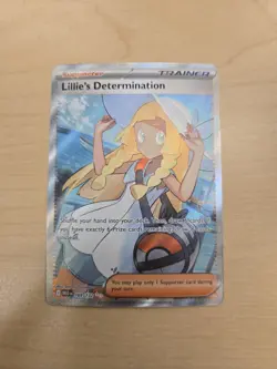 Pokemon TCG Mega Evolution Lillie’s Determination Full Art Trainer Card 169/132 - Image 1