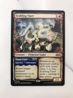Scalding Viper Showcase MTG Magic the Gathering Card NM Near Mint Eldraine WOE - Image 1