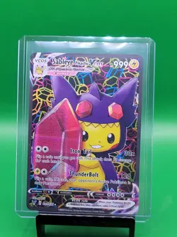 Pikachu X Sableye - Pokemon Cosplay Card Holo - Image 1