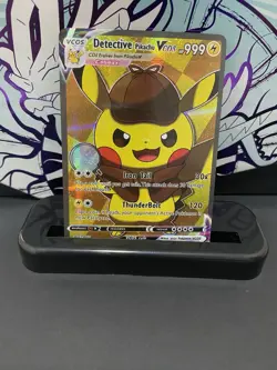 Detective Cosplay Pikachu Custom Fan Art Card - Image 1