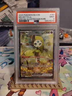 Pokemon TCG Meloetta EX Full Art Black Bolt Card 167/086 Sir - Image 1