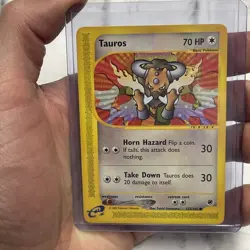 Tauros 133/165 Common Non Holo Pokemon Card 2002 Vintage Nintendo Vtg TCG MP - Image 1