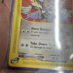 Tauros 133/165 Common Non Holo Pokemon Card 2002 Vintage Nintendo Vtg TCG MP - Image 2