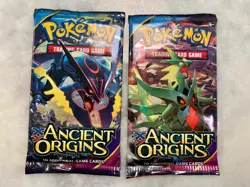 Pokemon XY Ancient Origins card booster pack sealed lot of 2 - Image 1