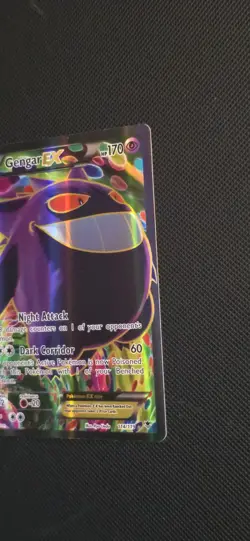 Pokemon Gengar-EX TCG Full Art Ultra Rare Card Phantom Forces 114/119 Holo - Image 3