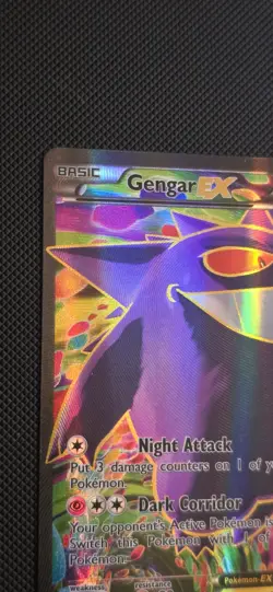 Pokemon Gengar-EX TCG Full Art Ultra Rare Card Phantom Forces 114/119 Holo - Image 4
