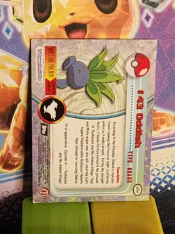 Pokemon #43 Oddish Card Foil Holo Topps Chrome 2000 TV Animation Series 1 - Image 2