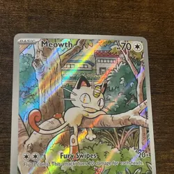 Meowth 106/146 Phantasmal Flames Illustration Rare Holo Pokemon TCG Card NM - Image 2