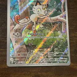 Meowth 106/146 Phantasmal Flames Illustration Rare Holo Pokemon TCG Card NM - Image 3