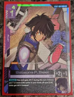 Setsuna F. Seiei (C+) - Celestial Drive (ST07-009) Gundam Card Game - Image 1