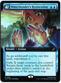 Waterbender's Restoration (Extended Art) R Avatar 183 NM - Image 1