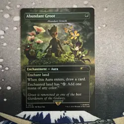 MTG FOIL Abundant Growth (Abundant Groot) (Marvel) (#870) - Secret Lair Drop - Image 1