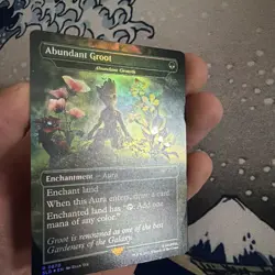 MTG FOIL Abundant Growth (Abundant Groot) (Marvel) (#870) - Secret Lair Drop - Image 2