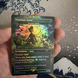 MTG FOIL Abundant Growth (Abundant Groot) (Marvel) (#870) - Secret Lair Drop - Image 3