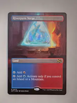 Riverpyre Verge - R0372 Foil (Borderless) - Aetherdrift - Magic the Gathering NM - Image 1
