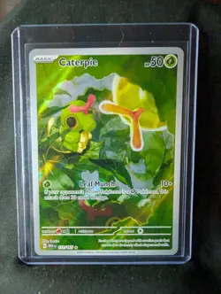 Pokemon TCG Caterpie Scarlet & Violet-151 172/165 Holo Illustration Rare - NM - Image 1