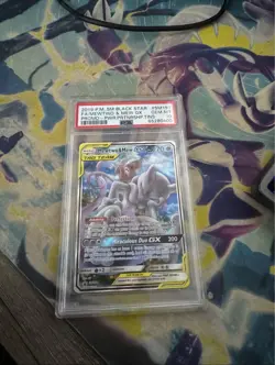 Pokemon TCG Mewtwo & Mew GX Tag Team Black Star Promo #SM191 PSA 10 - Image 1