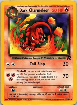 Dark Charmeleon 32/82 Team Rocket MP Pokemon TCG - Image 1