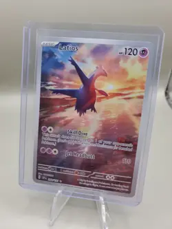 Pokemon TCG Latios 203/191 Sv08: Surging Sparks IR Pack FRESH Nice Centering - Image 1