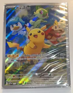 Pokemon Pikachu SVP 027 Paldea Evolved Black Star Promo Sealed TCG NM - Image 1