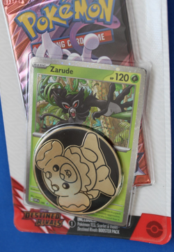 POKEMON DESTINED RIVALS BOOSTER PACK WITH ZARUDE PROMO AND COIN SEALED - Image 2