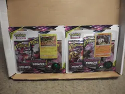 Pokemon UNIFIED MINDS 2-X-3 Pack Blister With Both Promos 6 Packs - Image 1