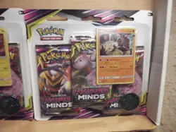Pokemon UNIFIED MINDS 2-X-3 Pack Blister With Both Promos 6 Packs - Image 3