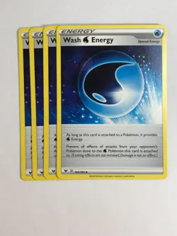 Pokemon TCG Vivid Voltage 4x Playset Wash Energy 165/165 Near Mint - Image 1