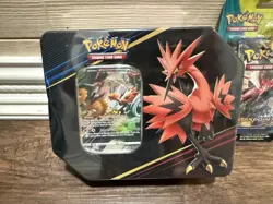 Pokemon TCG Crown Zenith Tin Zapdos and XY BreakPoint/XY Fates Collide Pin Set - Image 2