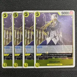 4X Absalom Playset - OP14-100 Rare NM - The Azure Sea's Seven - One Piece TCG - Image 1