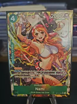 IN HAND! English One Piece CCG Nami Alt Art OP14-031 The Azure Sea's Seven NM - Image 1
